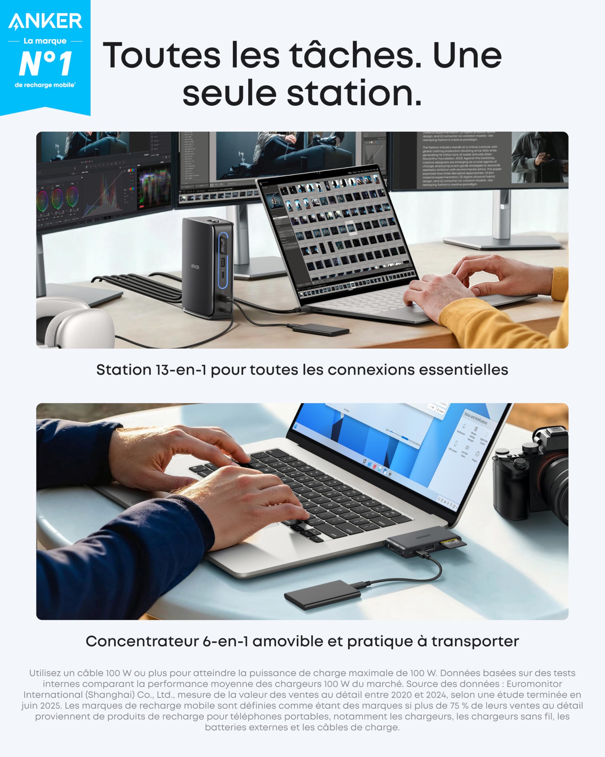 anker-nano-station-d-accueil-13-en-1-triple-affichage-100w image 2