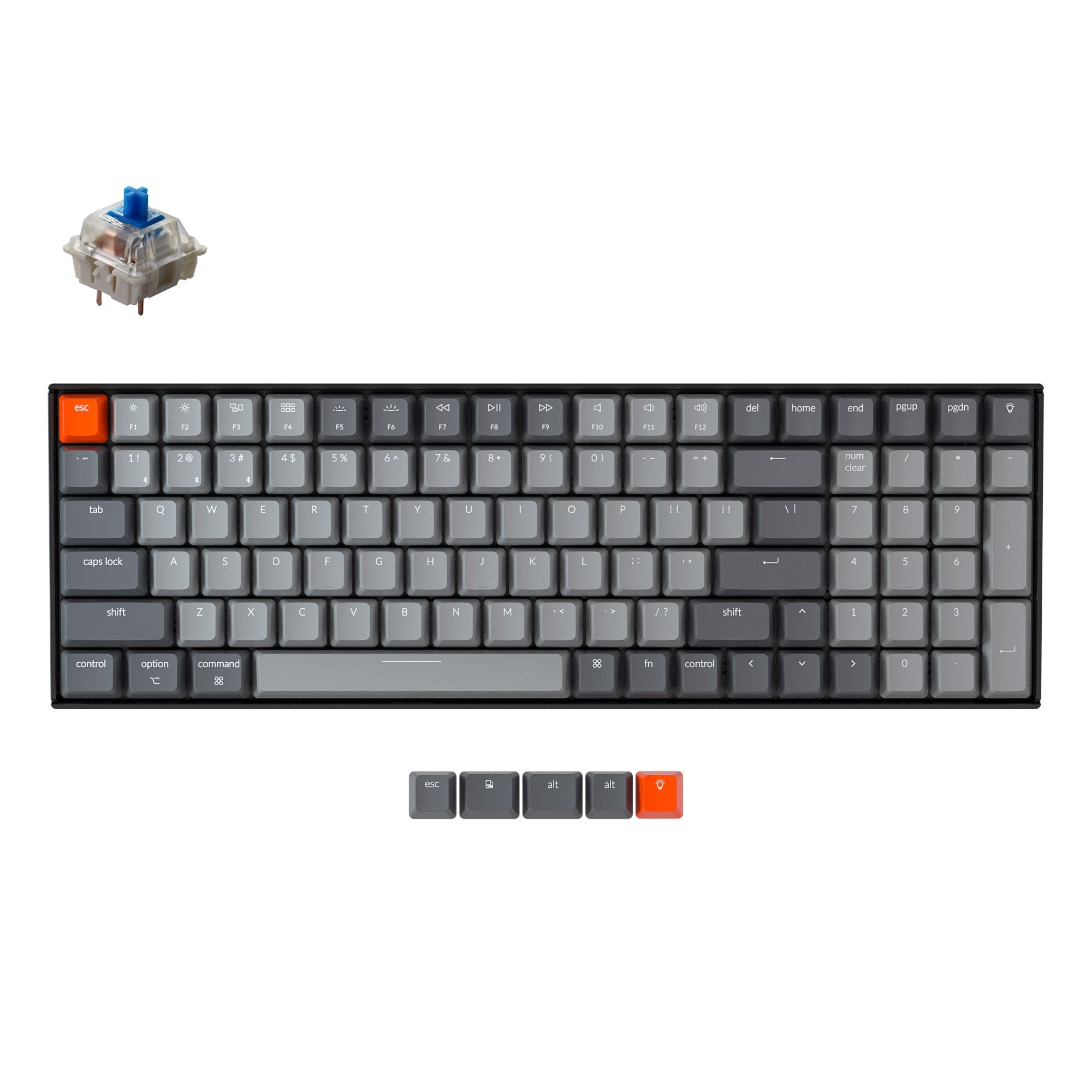 keychron-k4-version-2-clavier-m-canique-sans-fil-96-ansi-us image 3