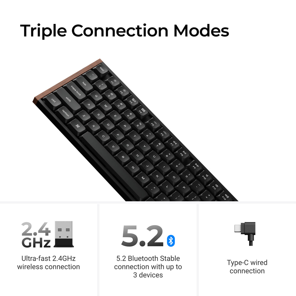 keychron-k1-ultra-8k-clavier-m-canique-low-profile-tkl-80-sans-fil-ansi-us image 3
