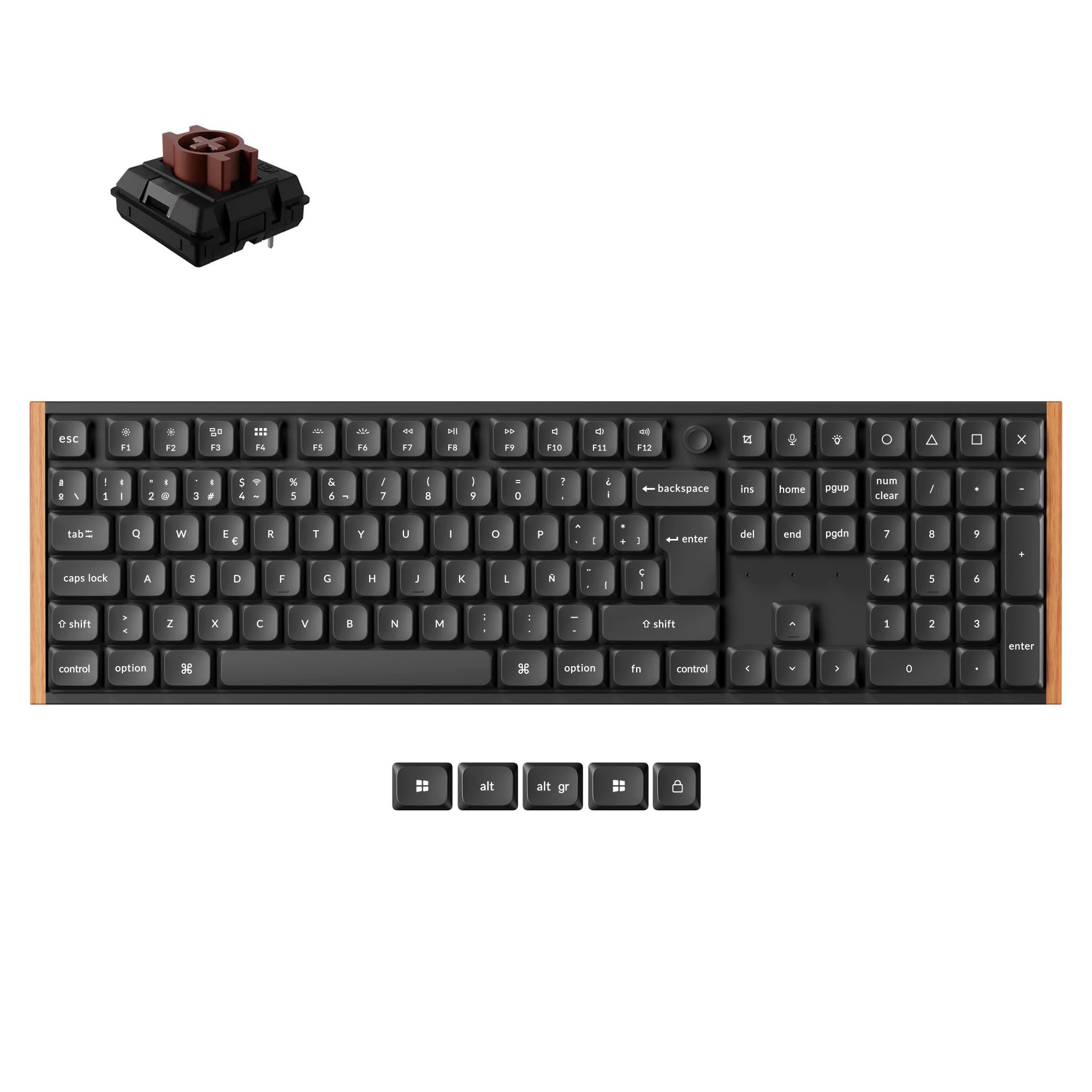 keychron-k5-ultra-8k-clavier-m-canique-custom-sans-fil-ultra-fin-100-iso-fran-ai image 5