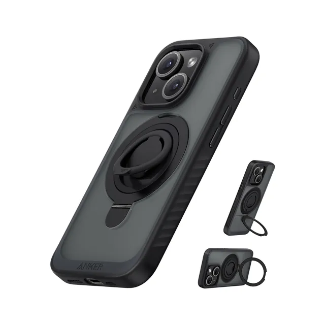 anker-maggo-coque-magn-tique-avec-support-2-en-1-anneau-silicone-360-pour-iphone image 1