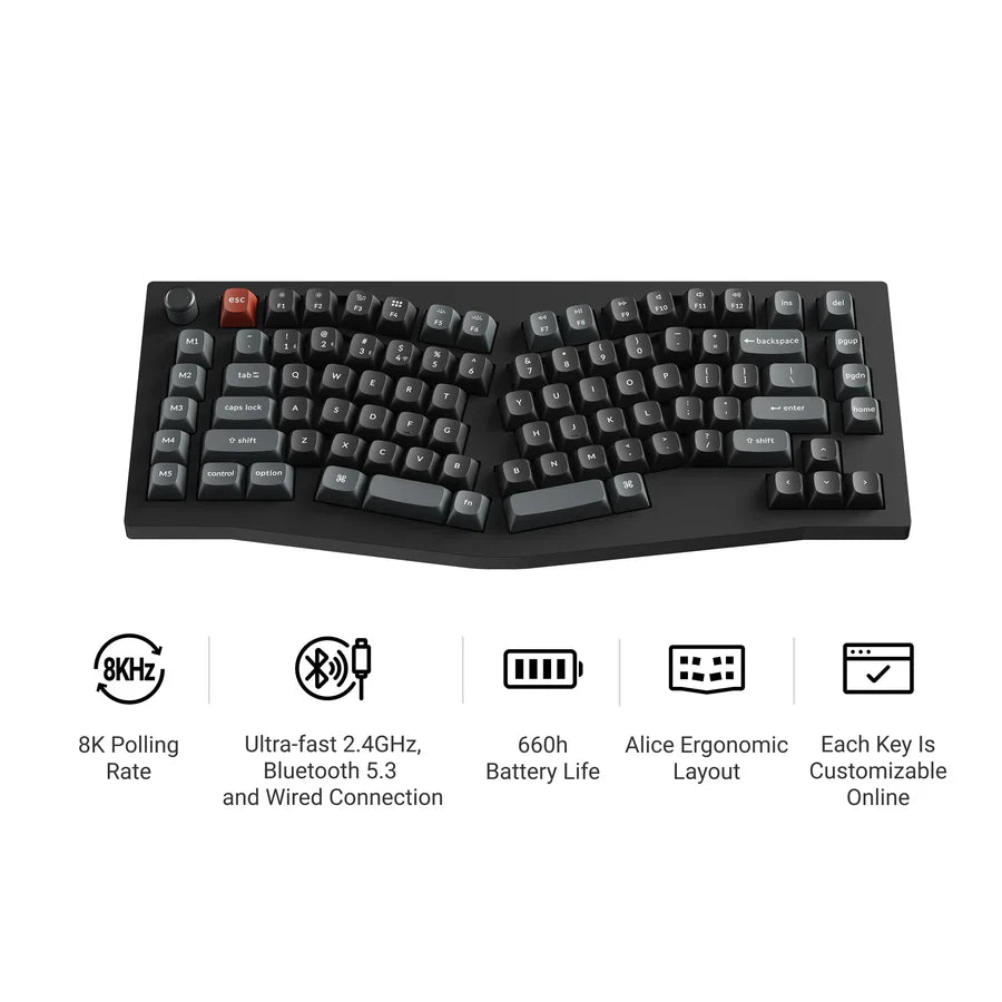 keychron-v10-ultra-8k-clavier-m-canique-custom-sans-fil-75-us-ansi image 1
