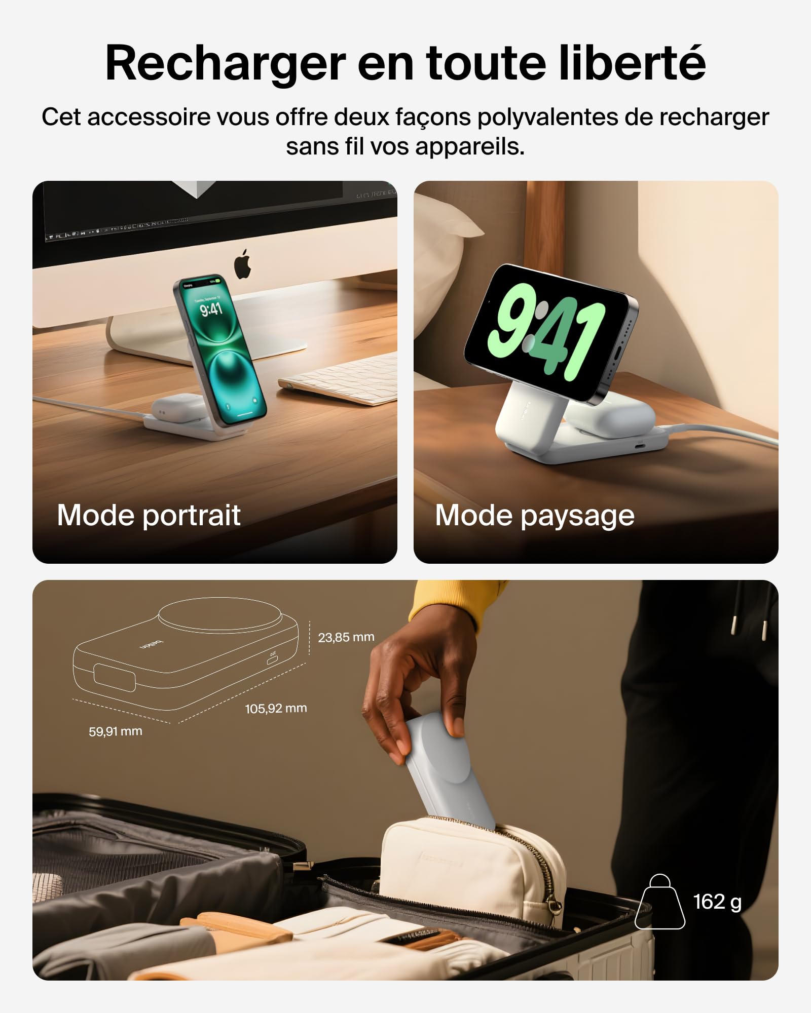 belkin-ultracharge-station-de-charge-2-en-1-induction-qi2-25w-pour-iphone-airpod image 5