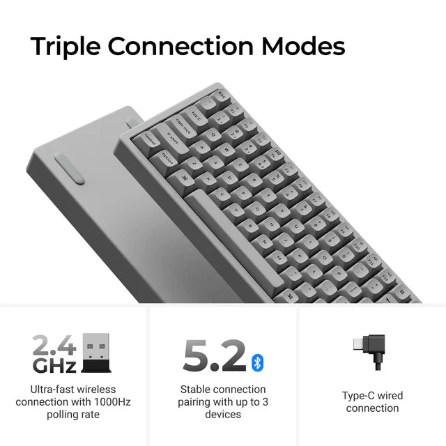 keychron-k2-he-concrete-edition-clavier-magn-tique-sans-fil-75-us-ansi image 5