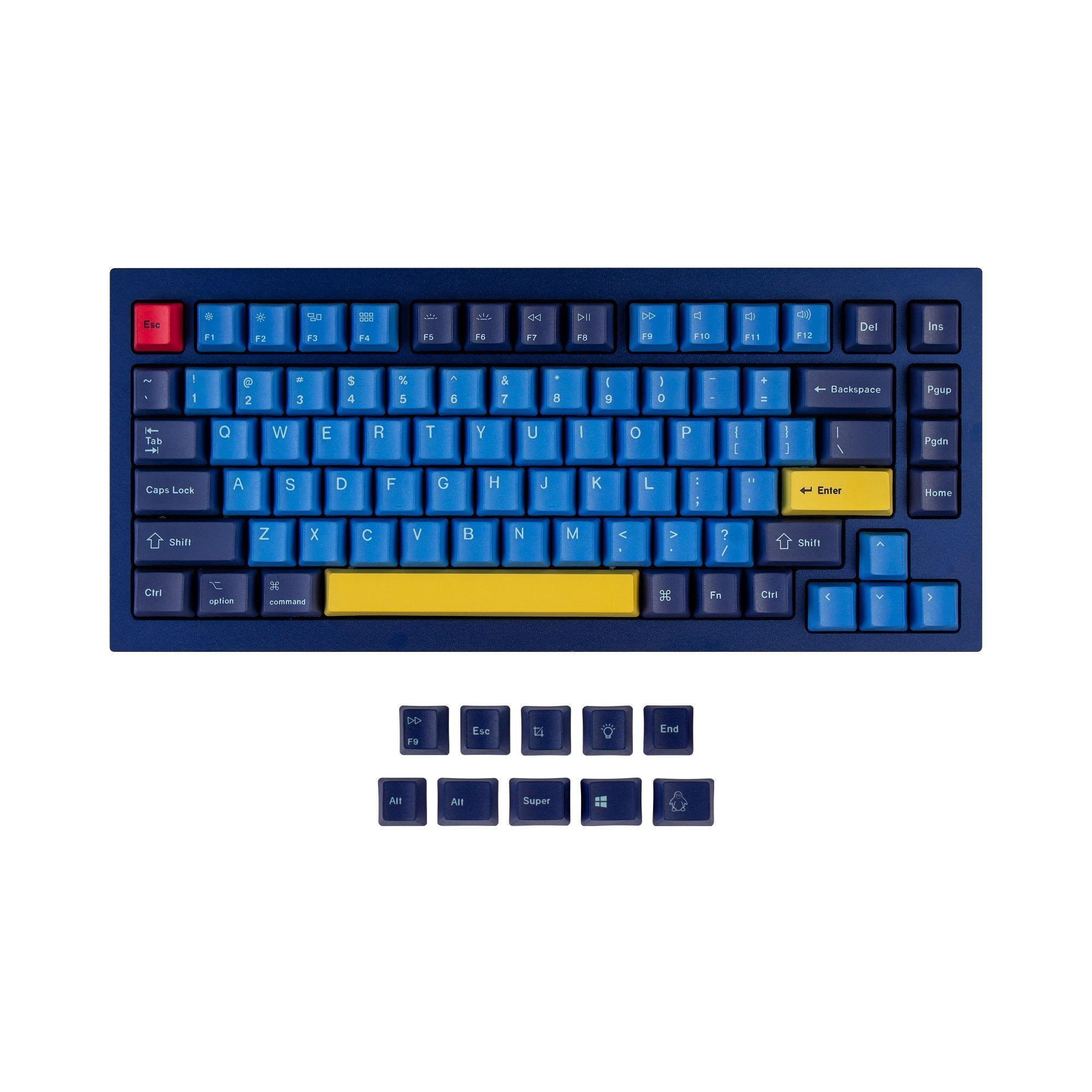 keychron-set-de-touches-oem-dye-sub-pbt-beach-versions-a-b-c image 3