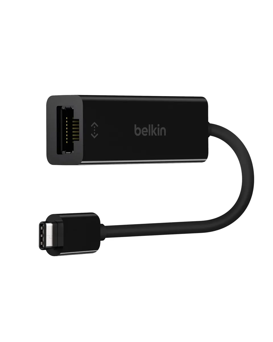 belkin-adaptateur-usb-c-vers-ethernet-gigabit-femelle-noir image 1
