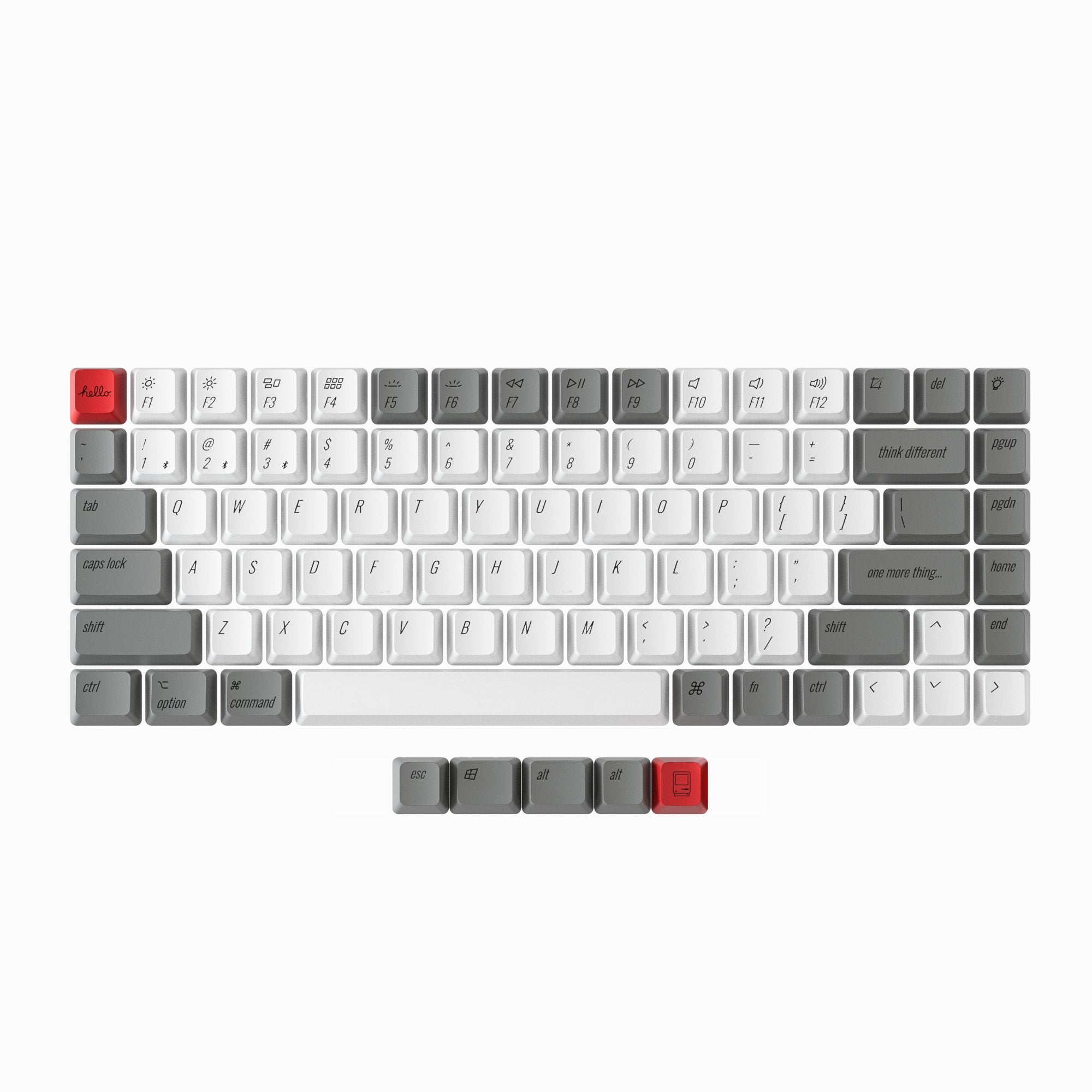keychron-set-de-keycaps-pbt-profil-oem-r-tro image 1