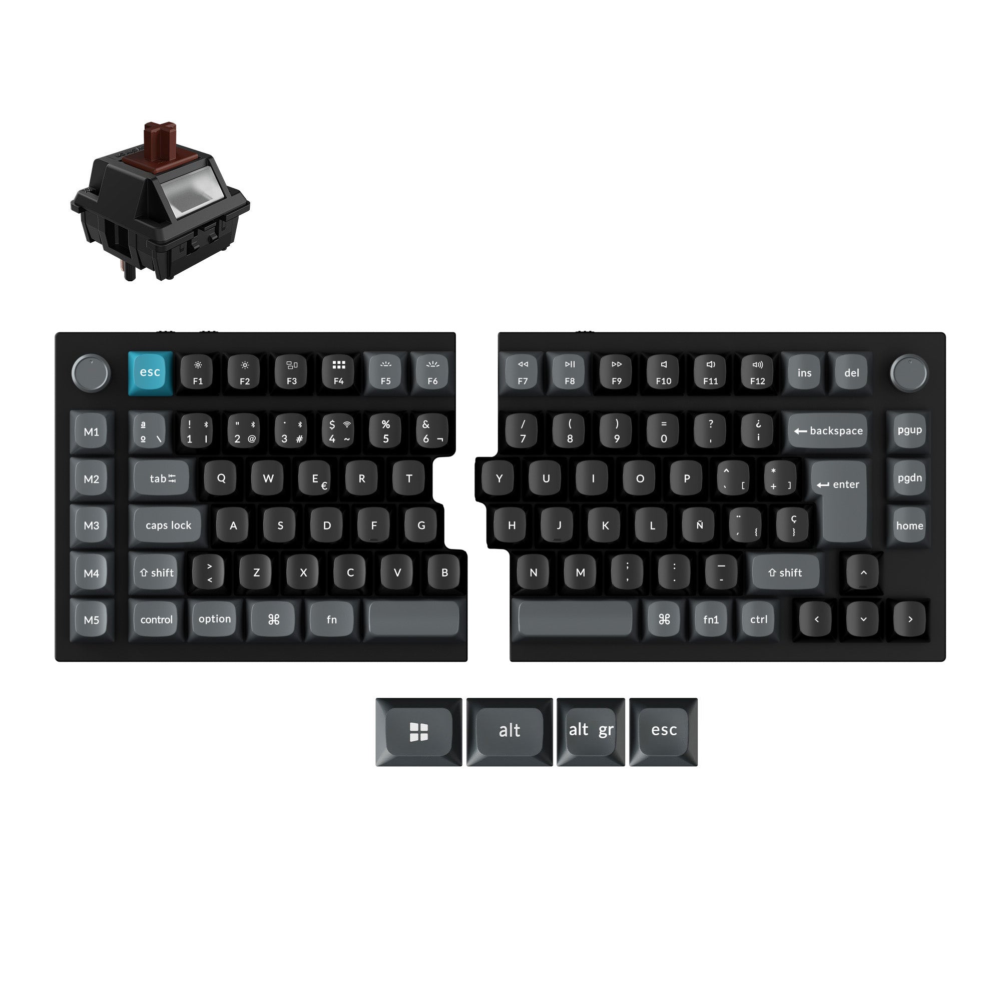 keychron-q11-ultra-8k-clavier-m-canique-custom-sans-fil-split-75-iso image 2