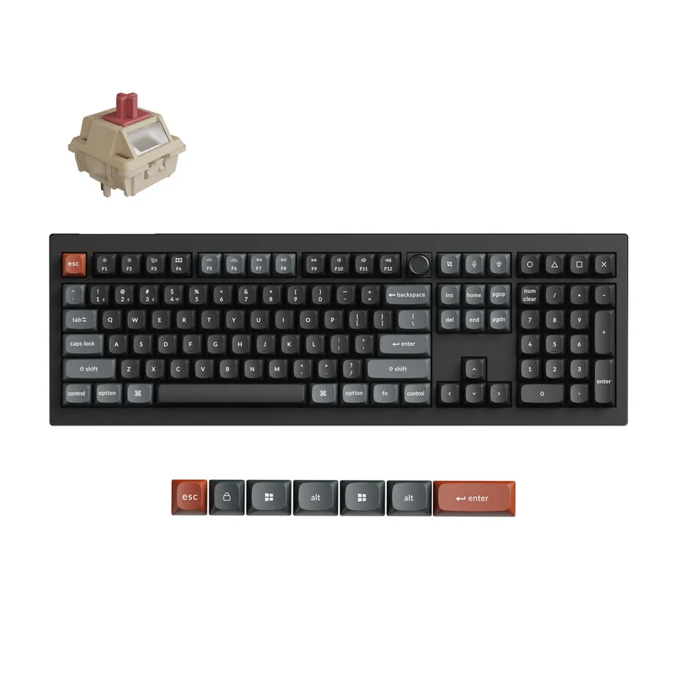 keychron-v6-ultra-8k-clavier-m-canique-custom-sans-fil-100-us-ansi image 1