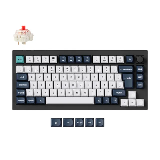 keychron-q1-max-clavier-m-canique-custom-sans-fil-qmk-via-iso image 1