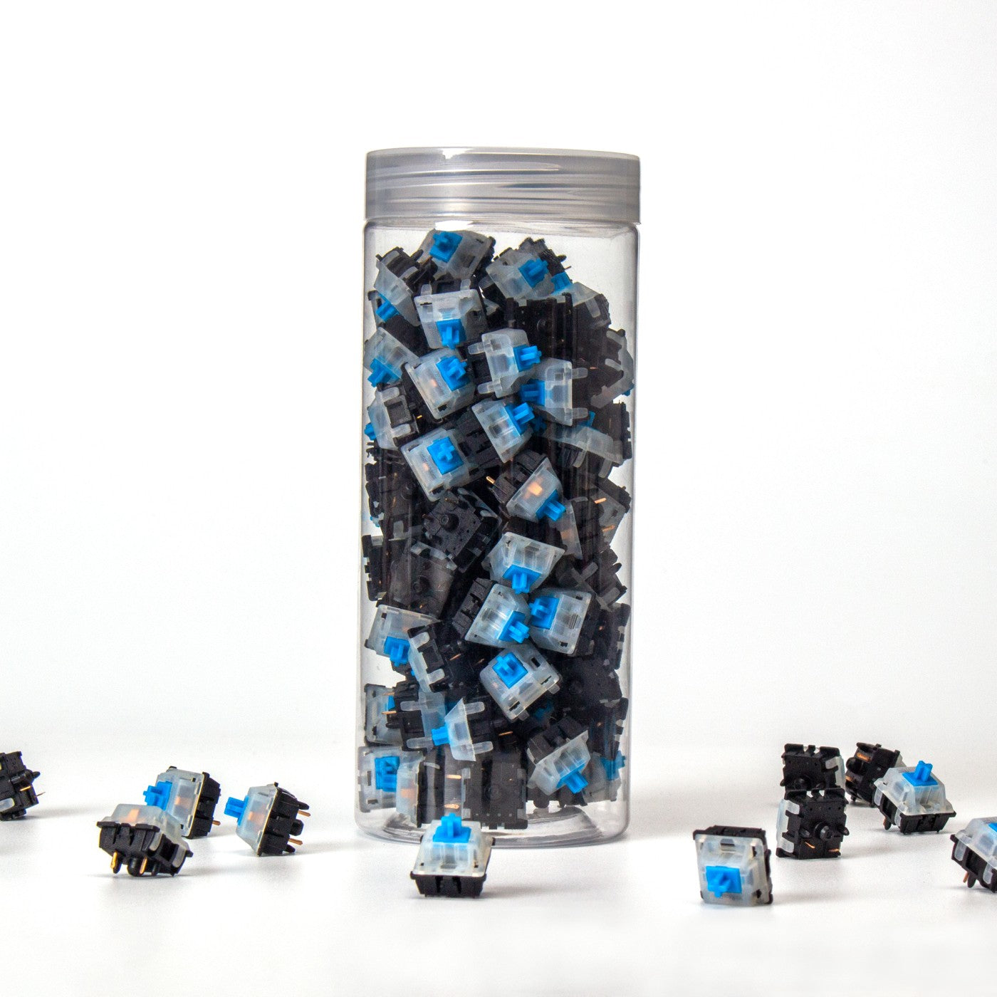 keychron-gateron-ks-3x47-milky-top-black-bottom-switch-lot-de-110-switches-m-can image 2