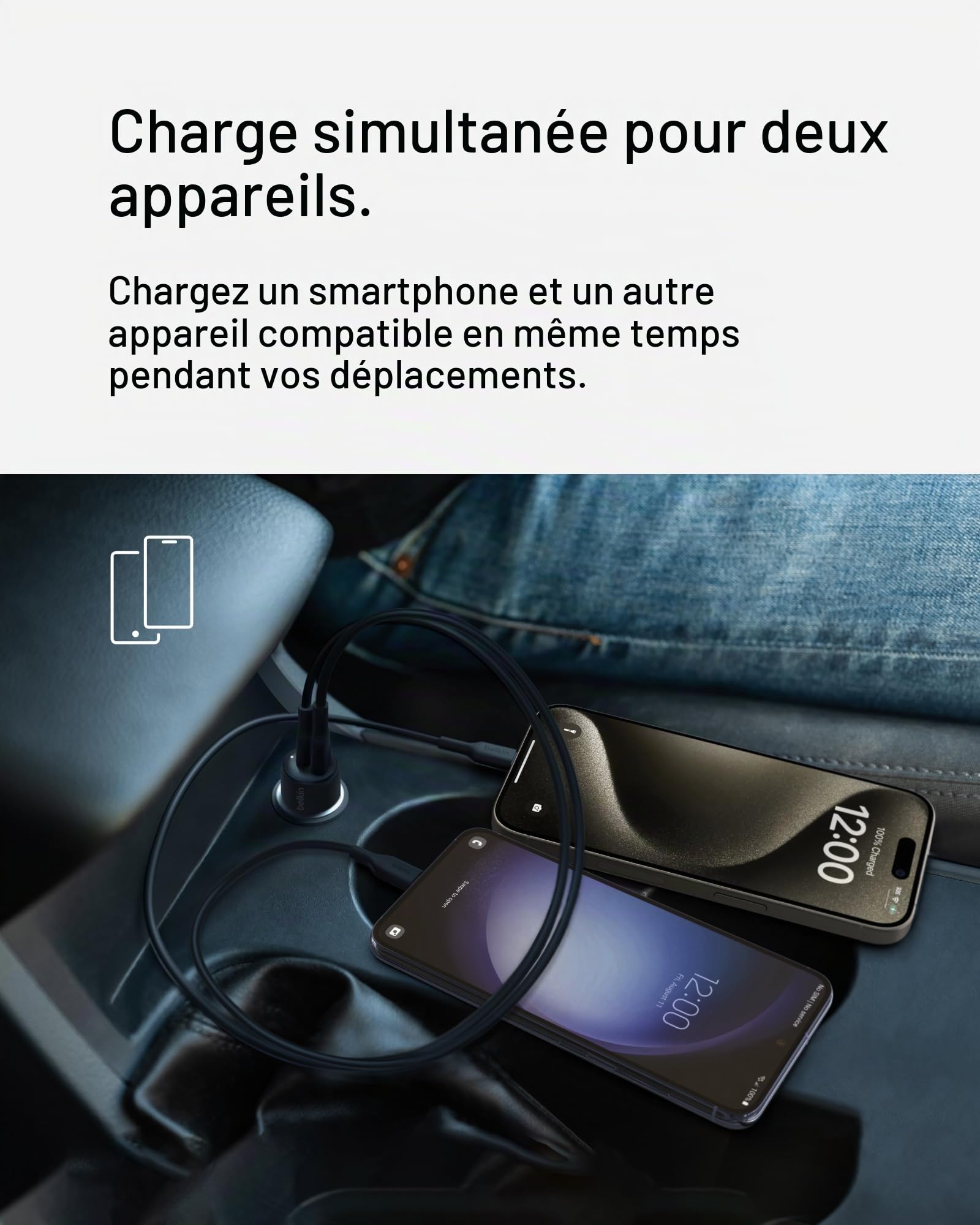 belkin-boostcharge-chargeur-voiture-42w-usb-c-30w-usb-a-12w image 2