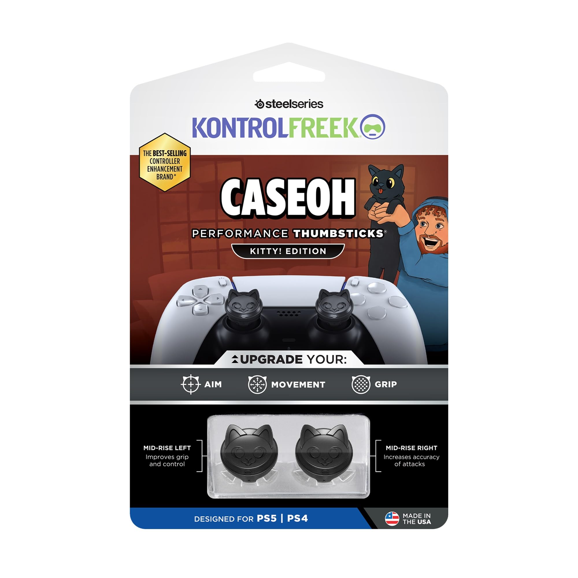 kontrolfreek-caseoh-kitty-edition-grips-manette-ps5-ps4-mid-rise-x2 image 1