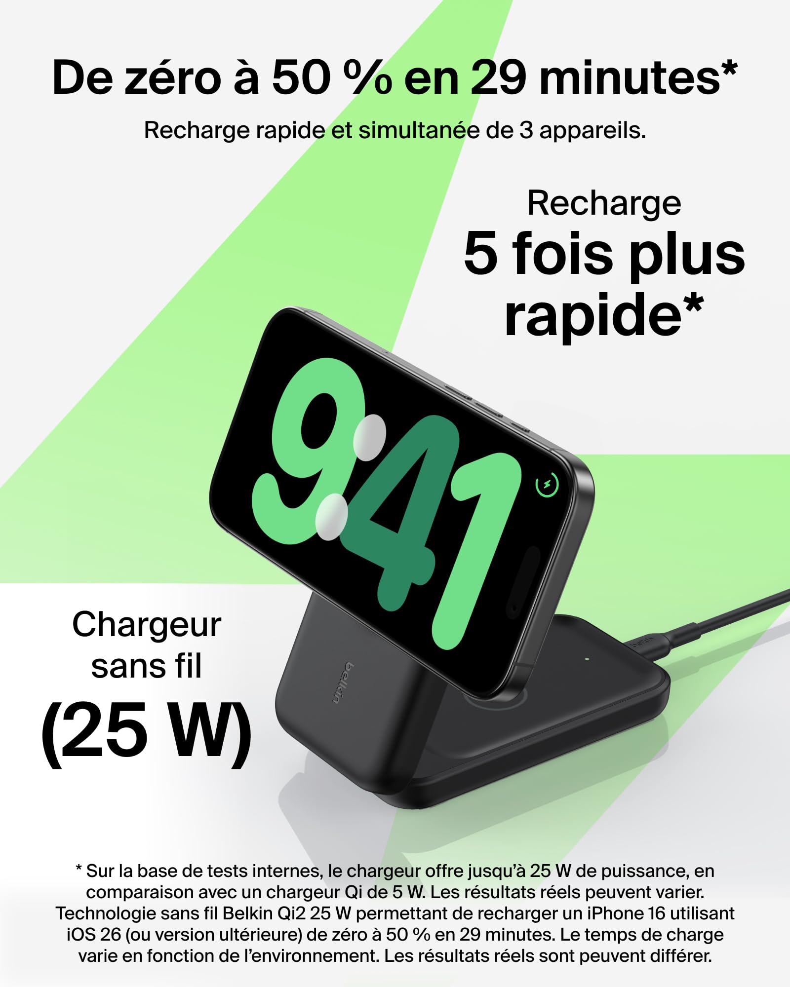 belkin-ultracharge-chargeur-induction-3-en-1-qi2-25w-noir image 2