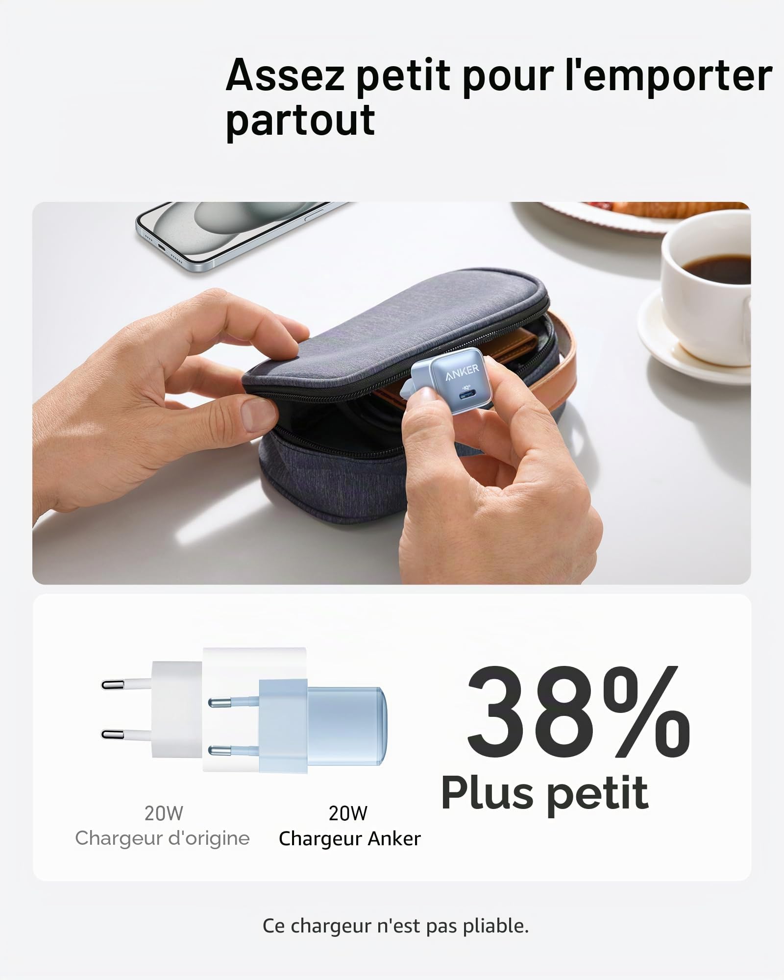 anker-511-nano-pro-chargeur-usb-c-20w-piq-3-0-blanc-pour-iphone-ipad-pixel-c-ble image 3