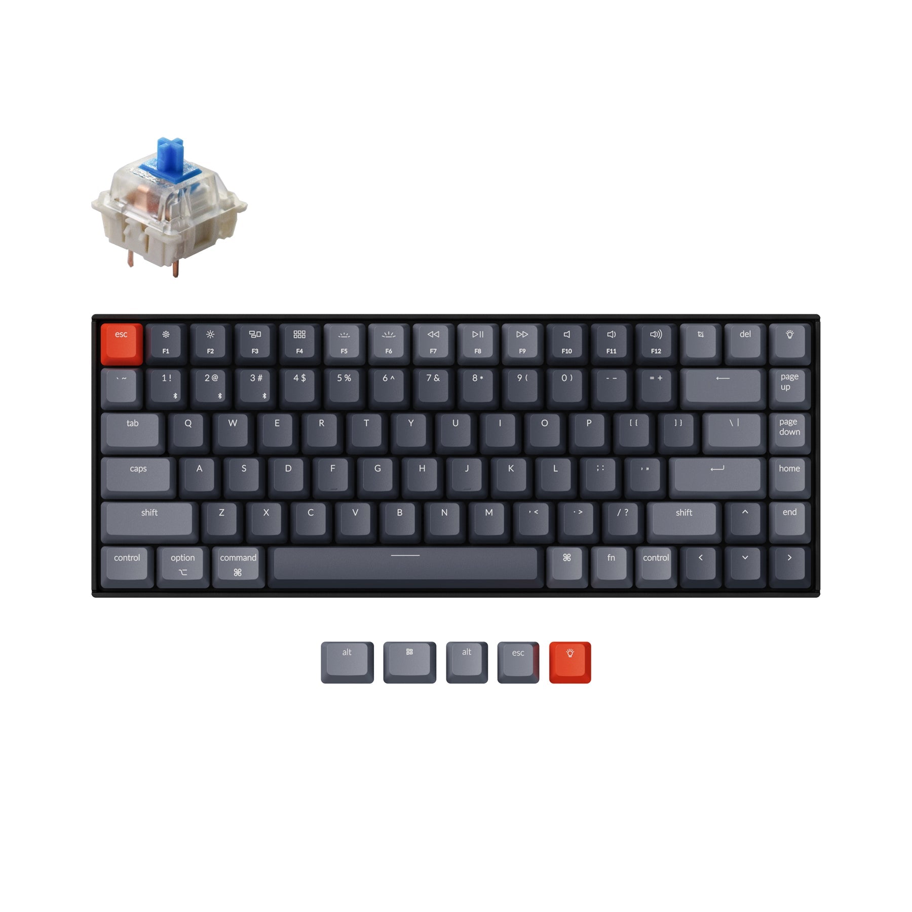 keychron-k2-version-2-clavier-m-canique-sans-fil-75-us-ansi-anglais image 8