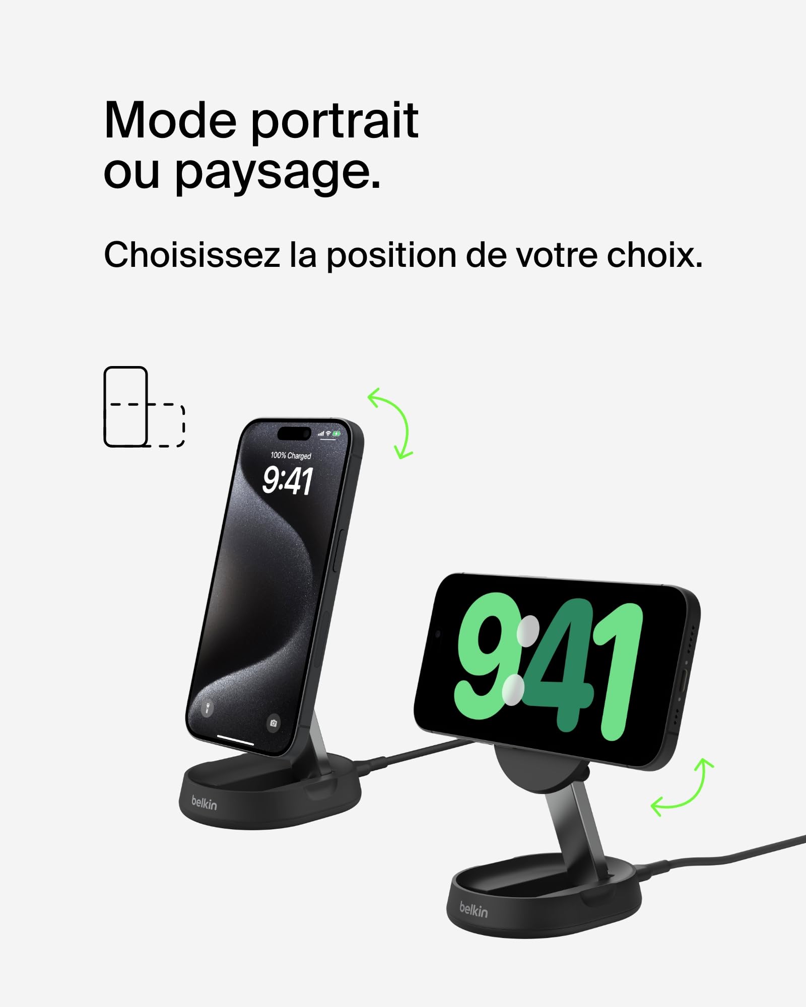 belkin-boostcharge-pro-chargeur-sans-fil-magn-tique-pliable-qi2-15w-noir image 4