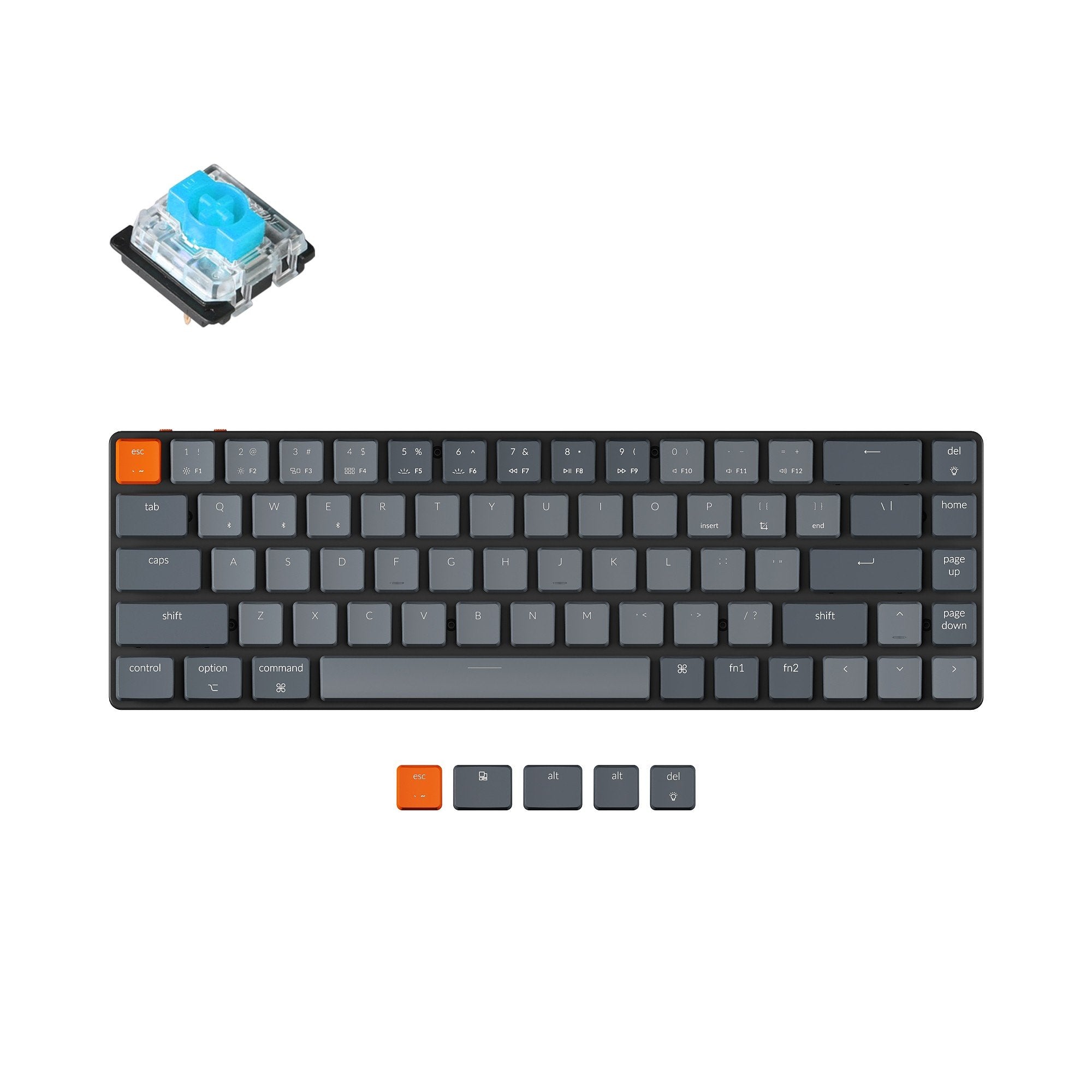 keychron-k7-ultra-fin-clavier-m-canique-sans-fil-65-us-ansi image 2