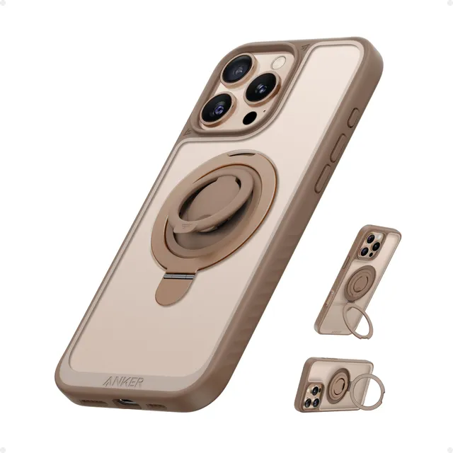 anker-anneau-magn-tique-avec-support-b-quille-rose-gold-compatible-magsafe image 1