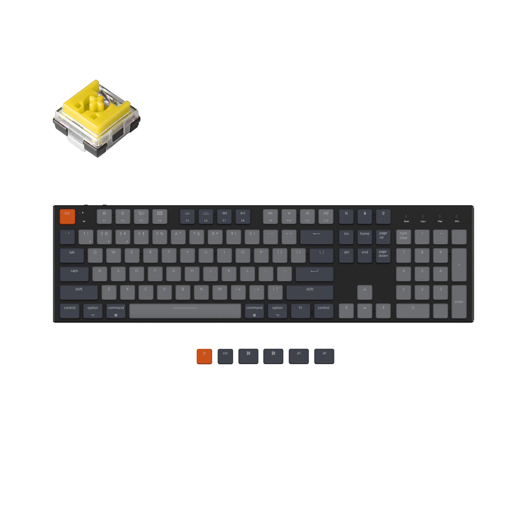 keychron-k5-clavier-m-canique-sans-fil-ultra-fin-tkl-us-ansi image 7