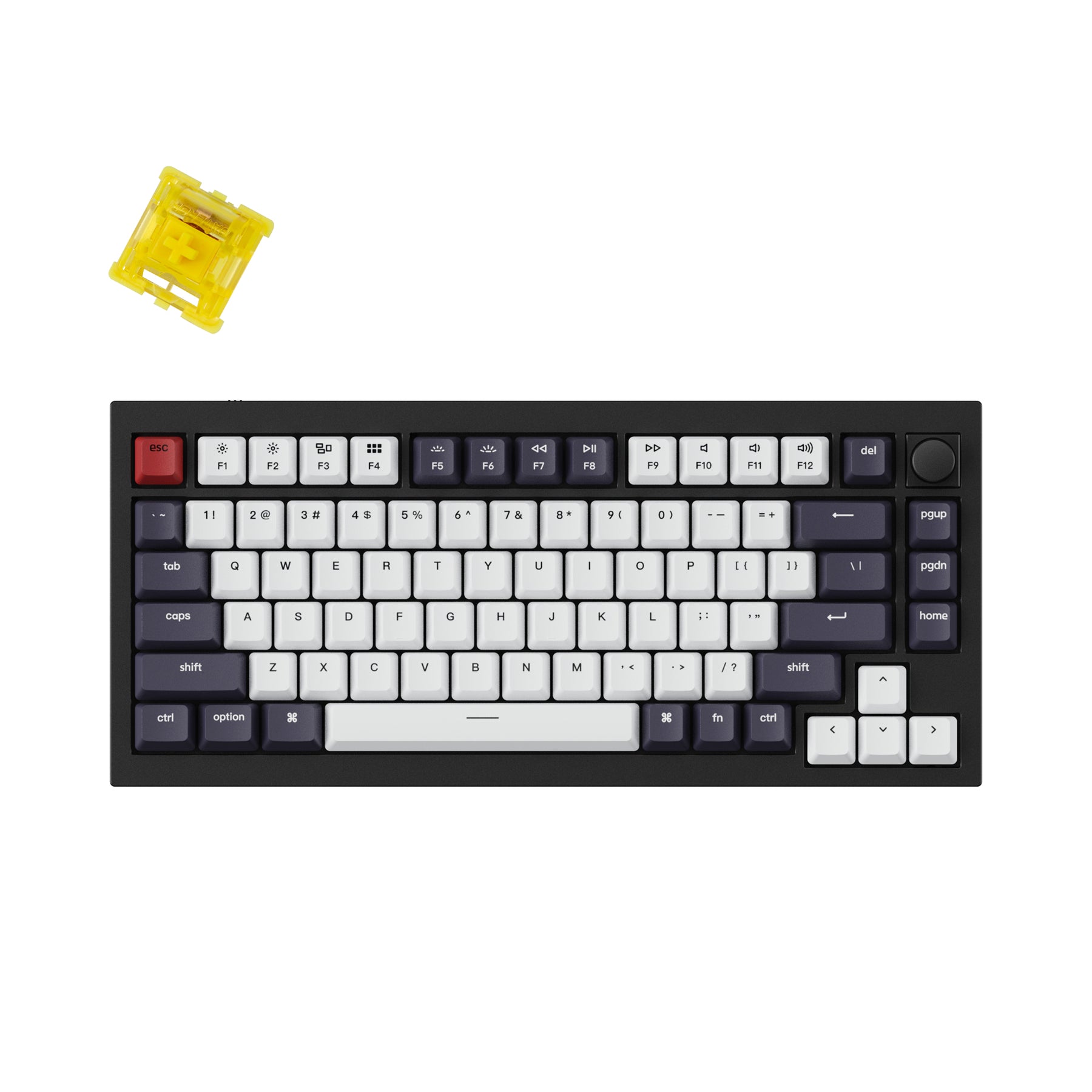 keychron-q1-version-2-clavier-m-canique-filaire-custom-qmk-gateron-ansi image 4