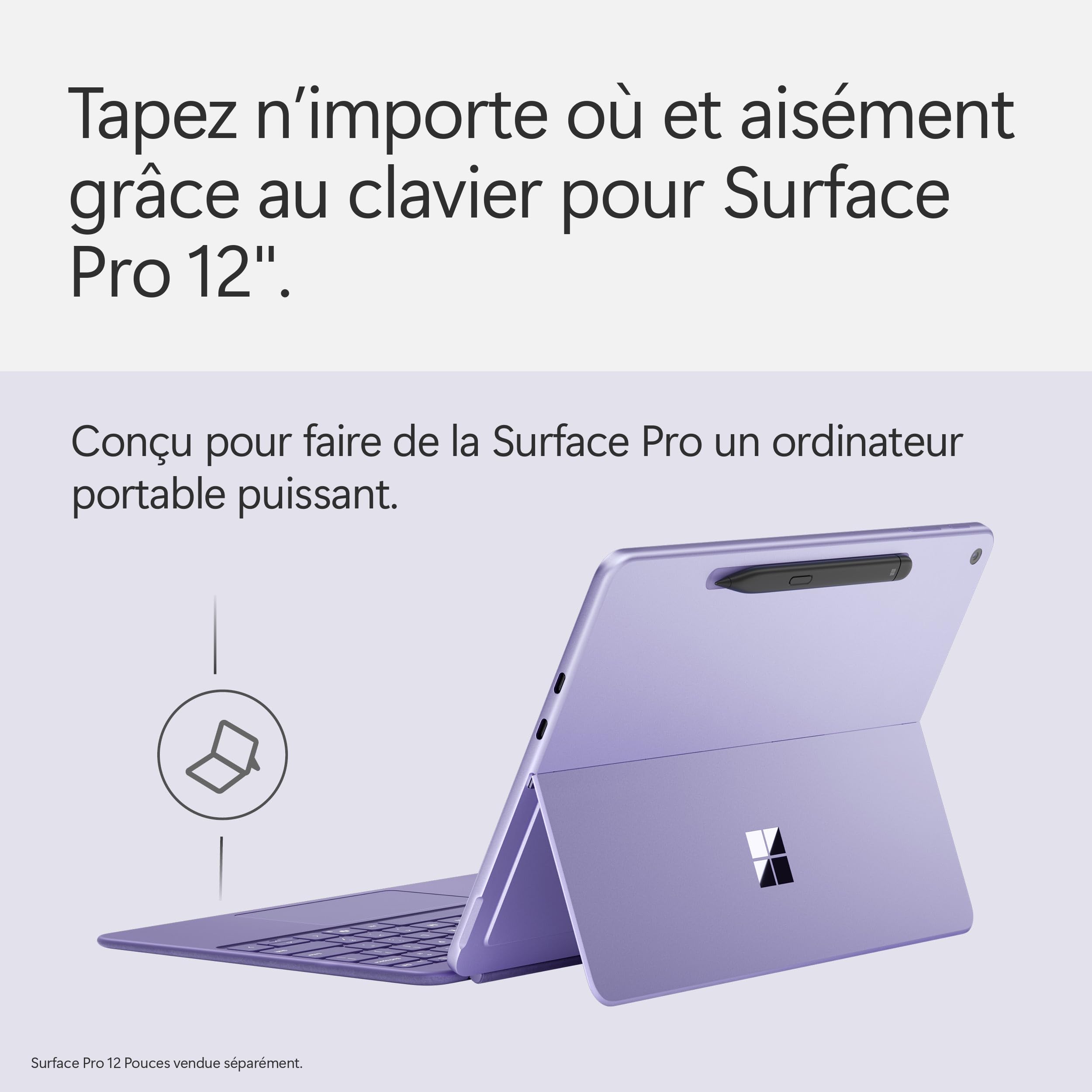 microsoft-clavier-surface-pro-12-pouces-azerty-r-tro-clair-violet image 2