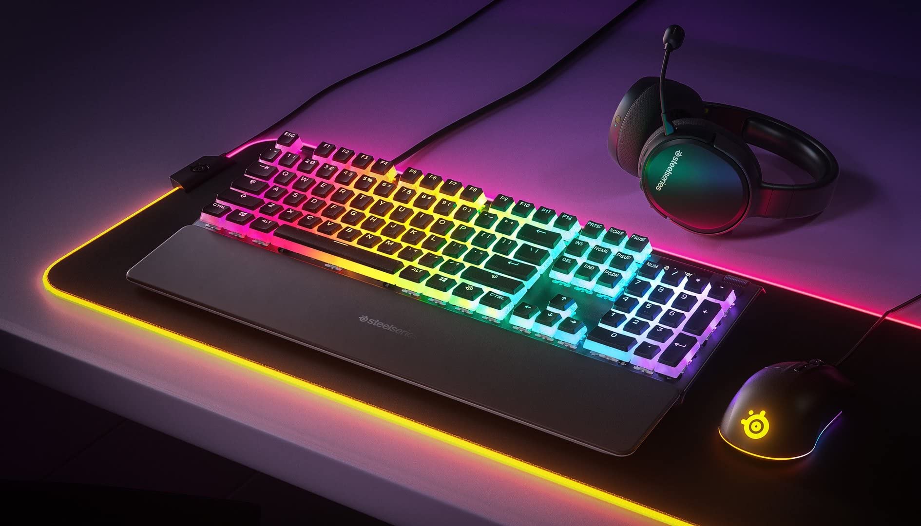 steelseries-prismcaps-touches-pbt-double-shot-pudding-mx-104-ansi-noir image 2