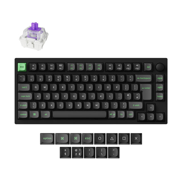 keychron-lemokey-p1-he-clavier-gaming-sans-fil-75-iso-de image 1