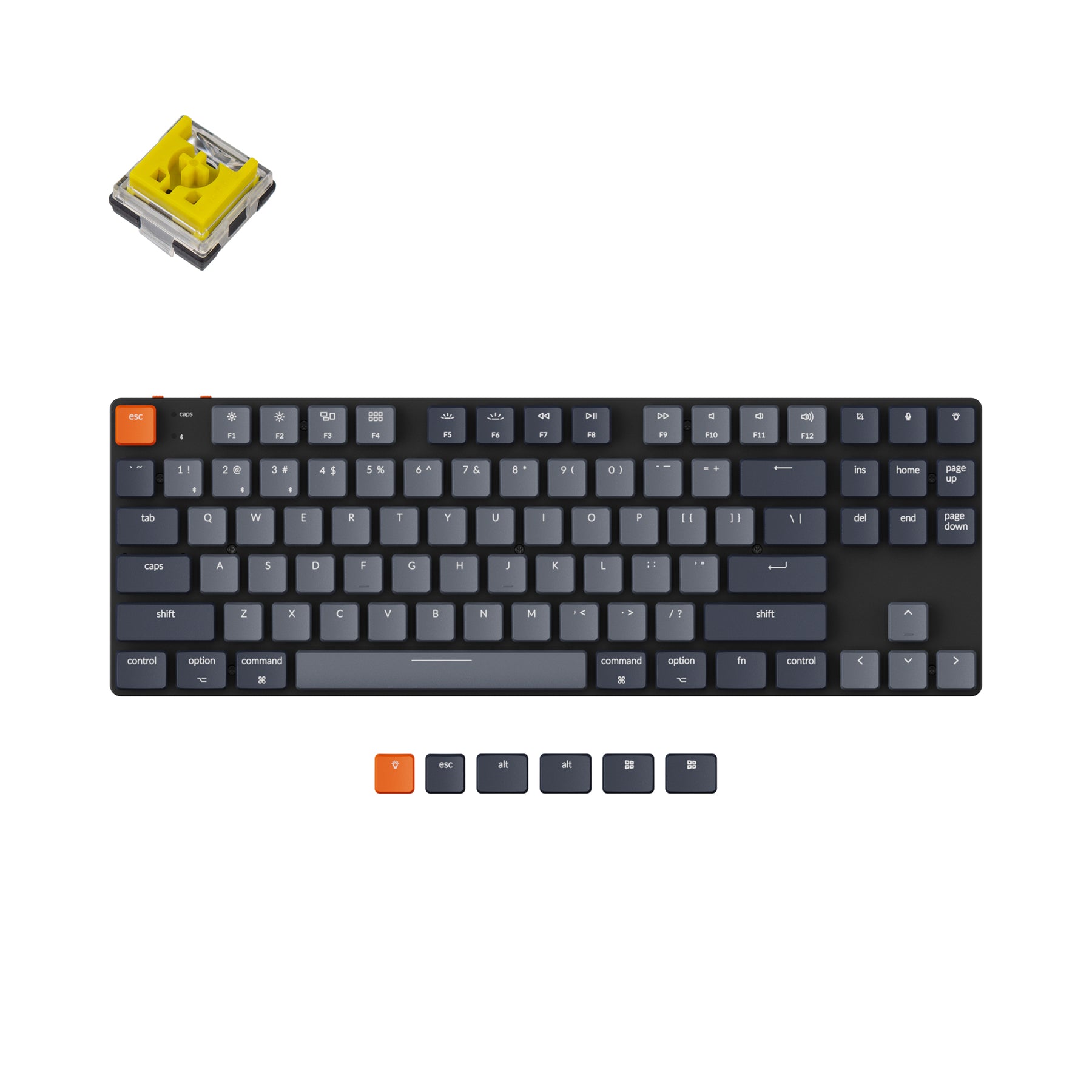 keychron-k1-se-clavier-m-canique-sans-fil-ultra-fin-disposition-us-ansi image 7