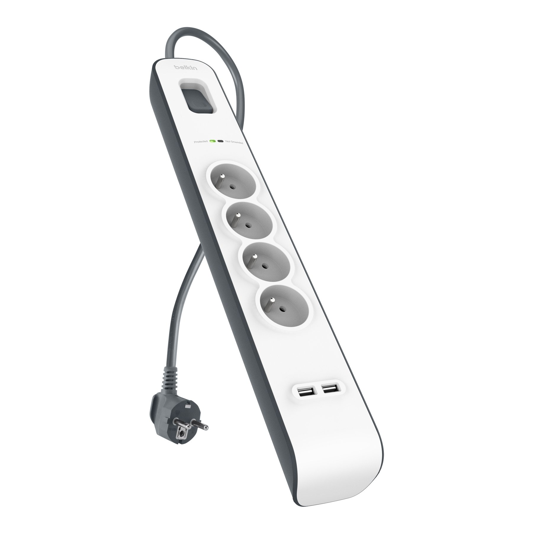 belkin-bsv401ca2m-parafoudre-4-prises-2-usb-525-joules-cordon-2-m-blanc image 2