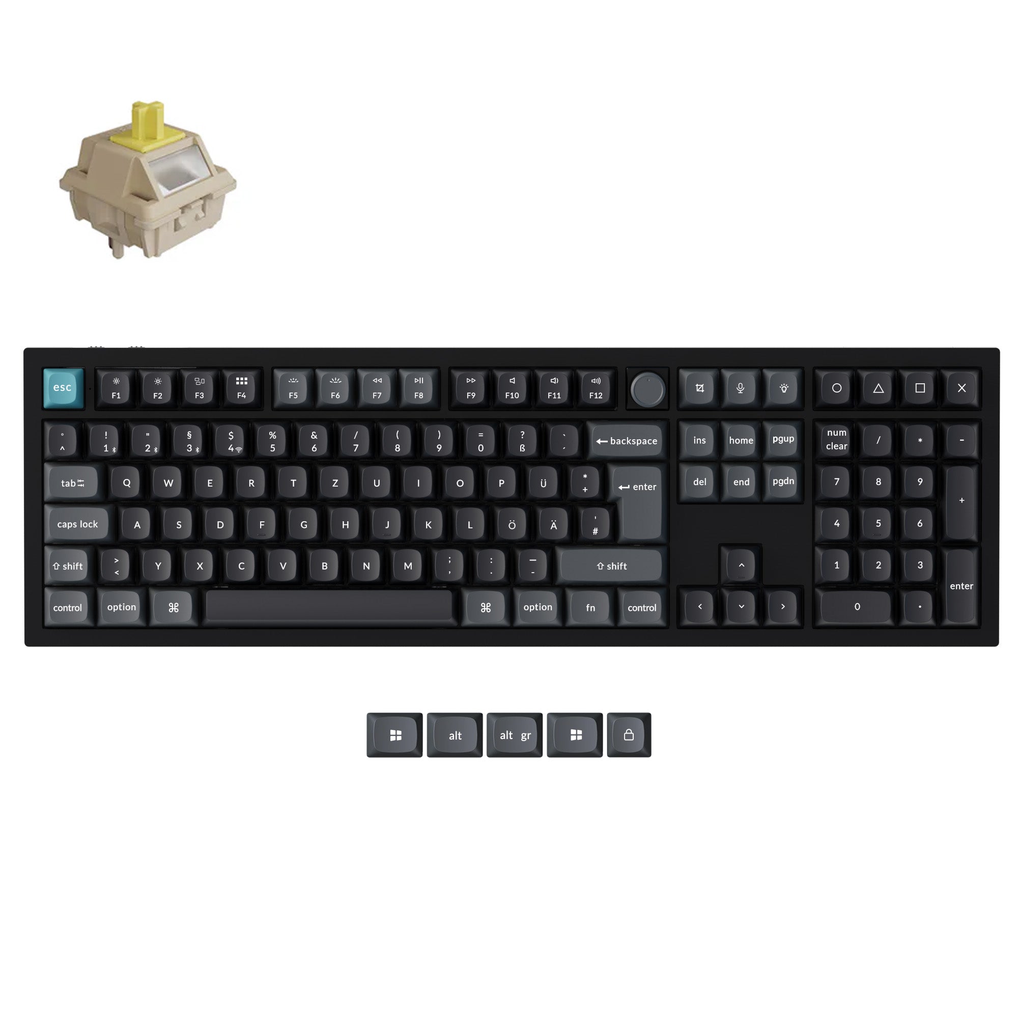 keychron-q6-ultra-8k-clavier-m-canique-custom-sans-fil-100-iso-fr-azerty image 2