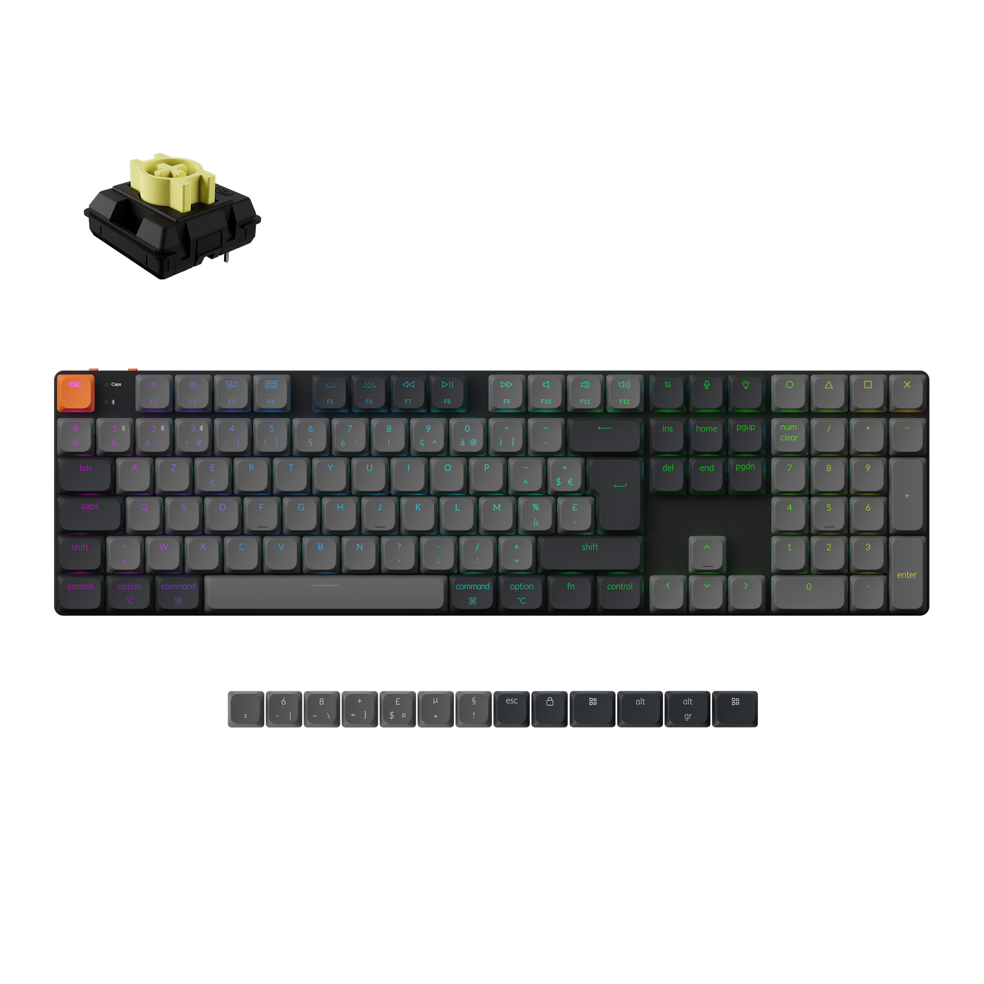 keychron-k5-version-2-clavier-m-canique-ultra-fin-sans-fil-100-iso image 6