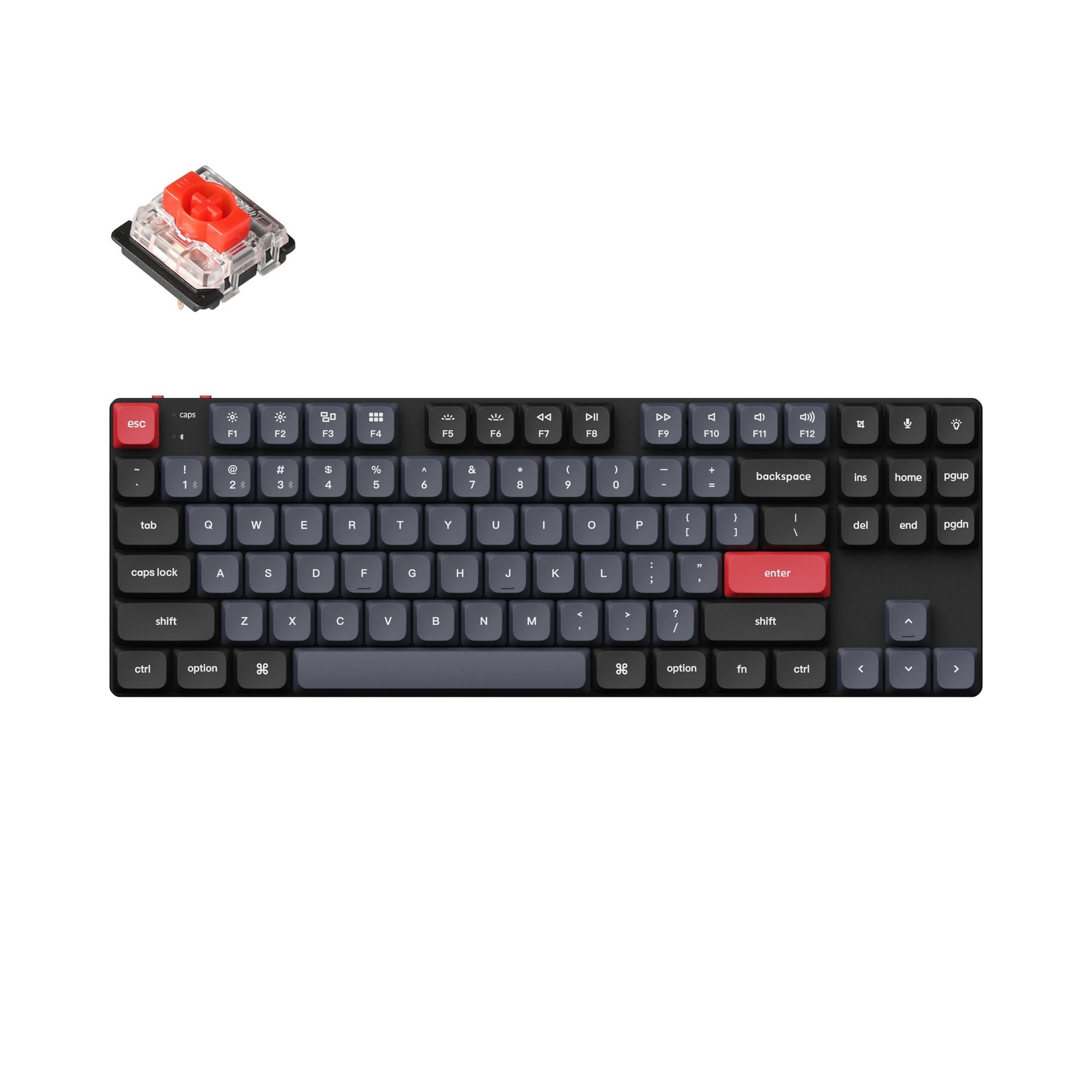 keychron-k1-pro-qmk-via-clavier-m-canique-ultra-fin-sans-fil-80-tkl-ansi-us image 3