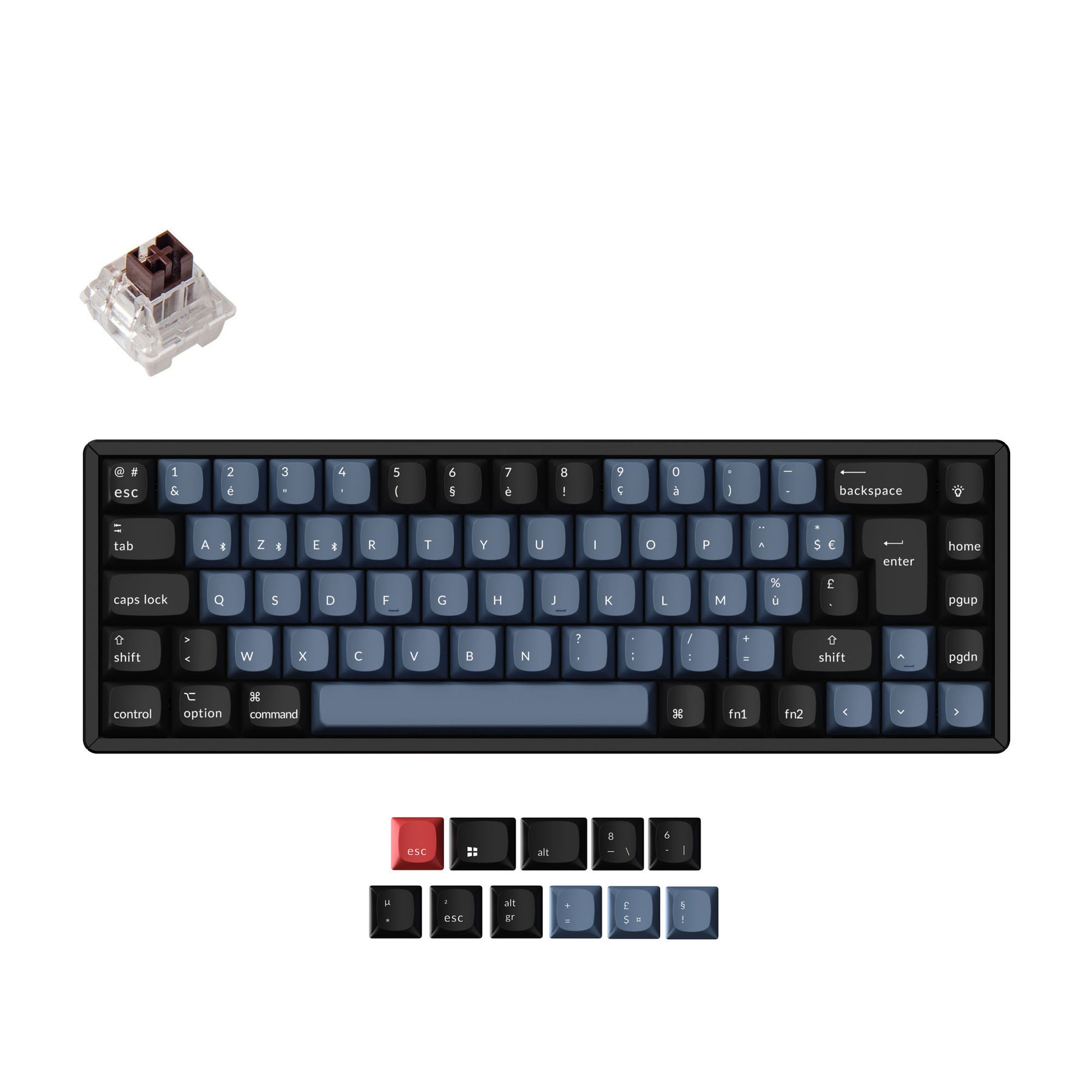 keychron-k6-pro-qmk-via-clavier-m-canique-sans-fil-65-iso-fran-ais image 2