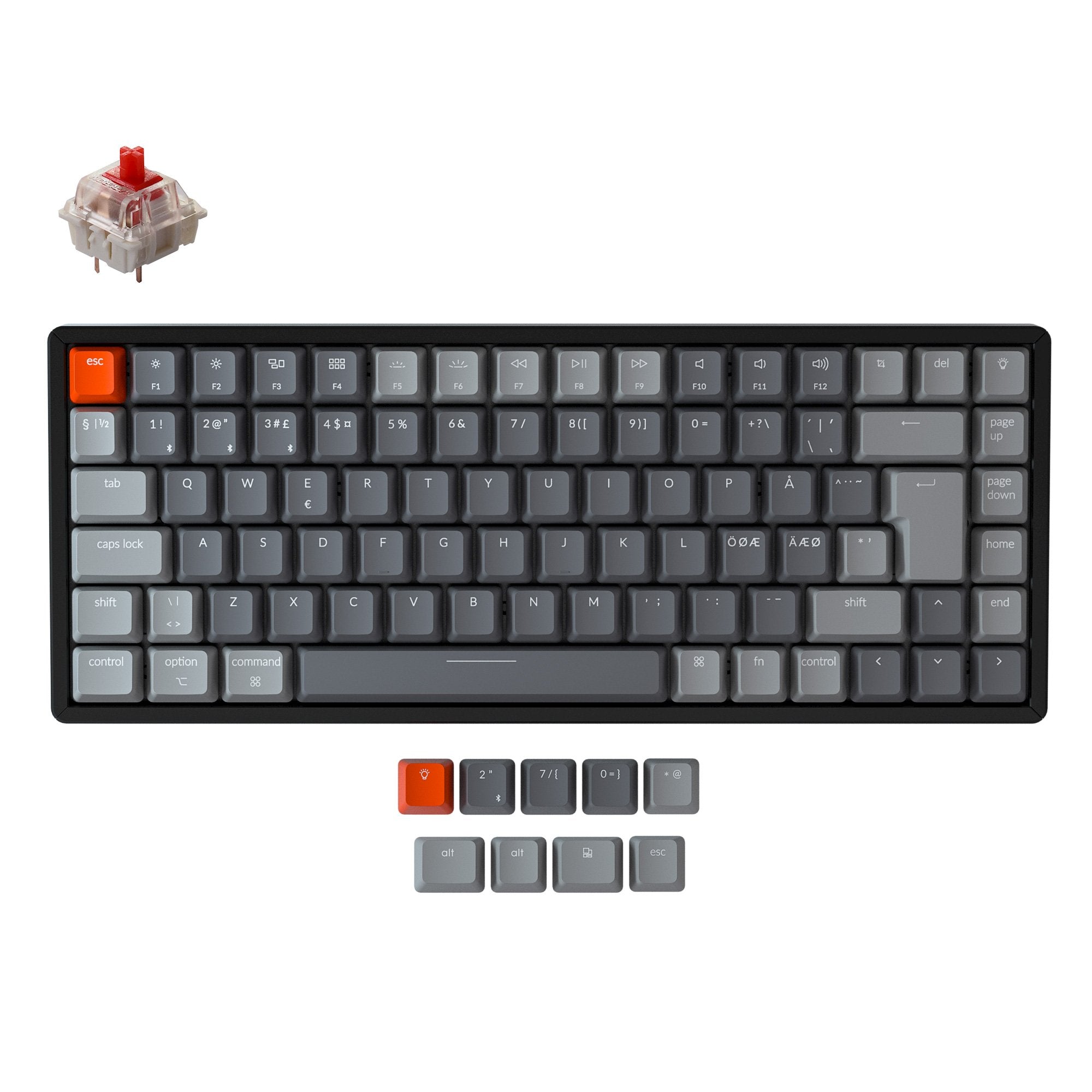keychron-k2-version-2-clavier-m-canique-sans-fil-disposition-nordic-iso image 4