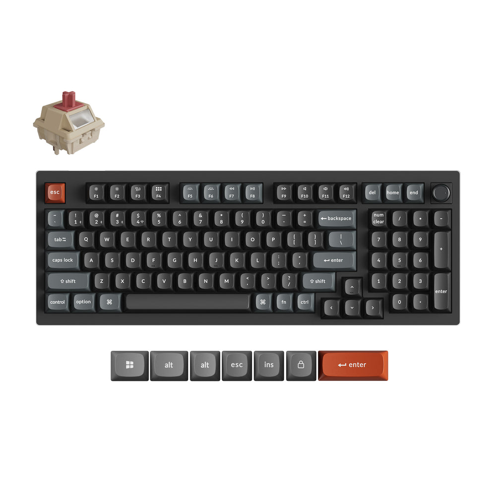 keychron-v5-ultra-8k-clavier-m-canique-sans-fil-96-disposition-us-ansi image 1