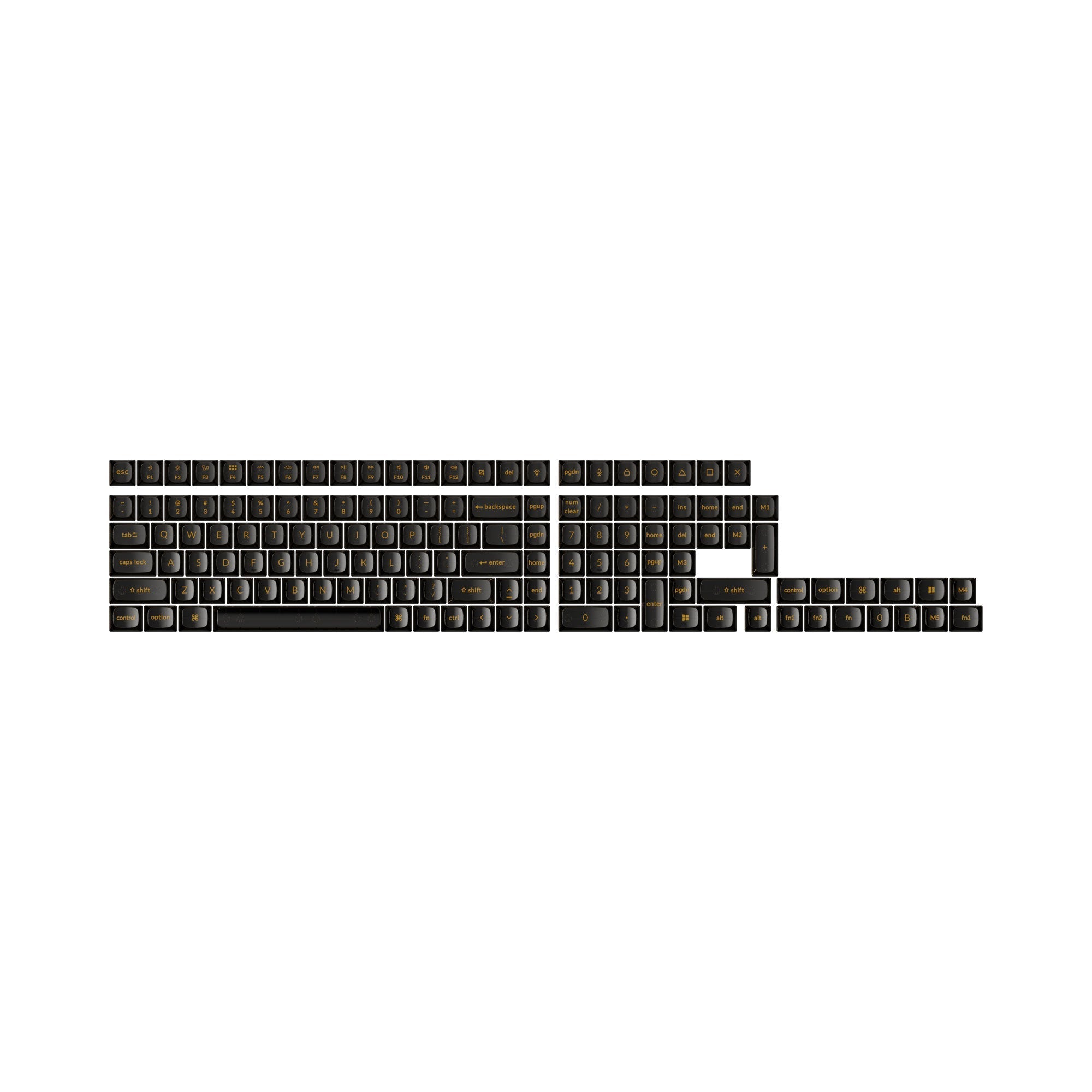 keychron-set-de-keycaps-full-set-noir-transparent-osa-version-b image 1