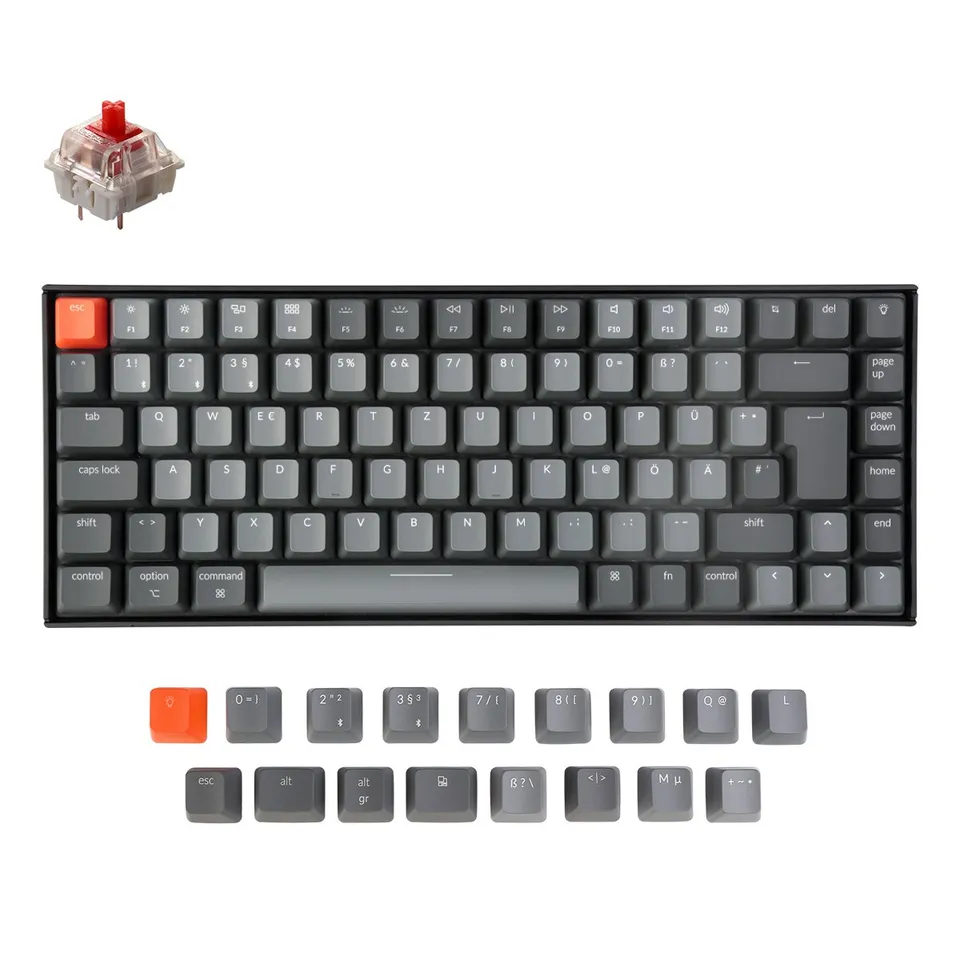 keychron-k2-version-2-clavier-m-canique-sans-fil-iso-de-allemand-qwertz image 1