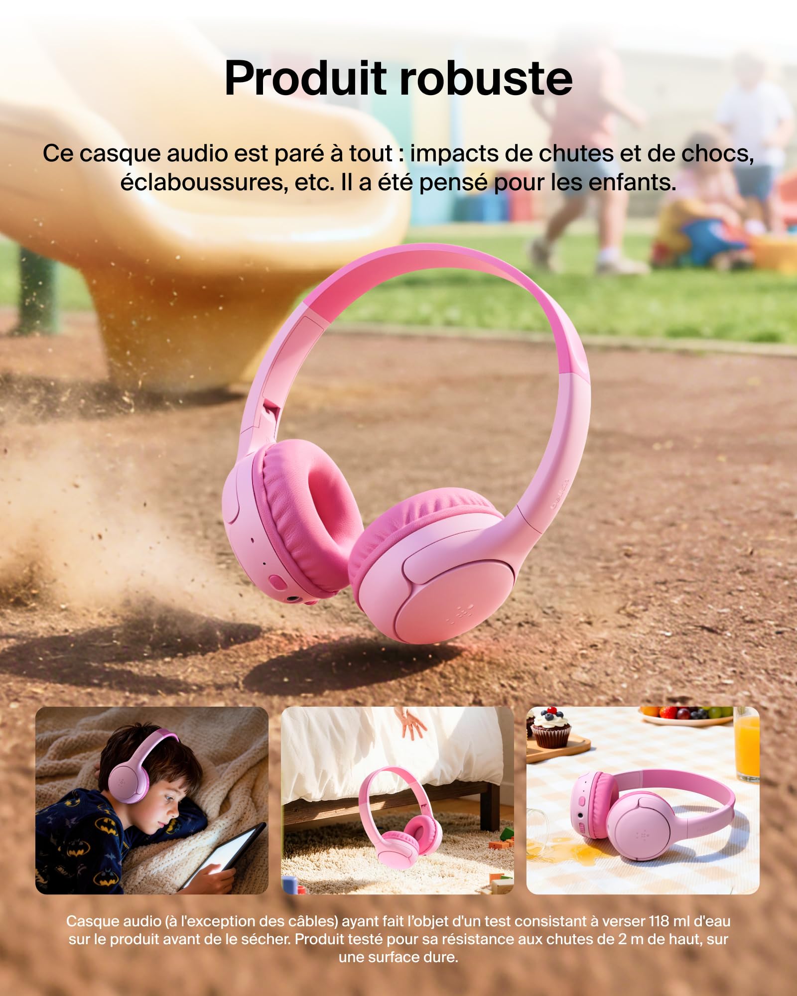 belkin-soundform-mini-2-casque-audio-sans-fil-enfant-rose image 6