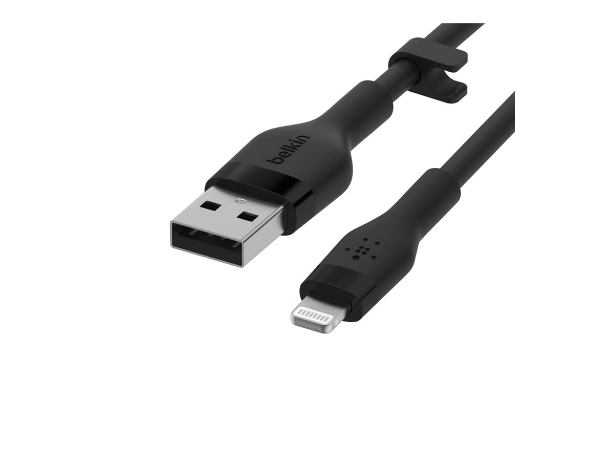 belkin-boostcharge-flex-c-ble-usb-a-vers-lightning-silicone-3-m-blanc image 7