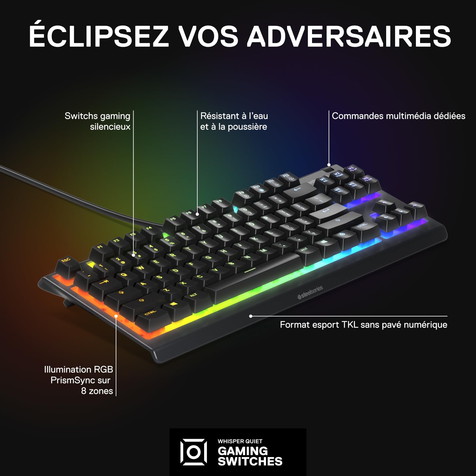 steelseries-apex-3-tkl-clavier-gaming-azerty-r-sistant-eau-rvb-8-zones image 3
