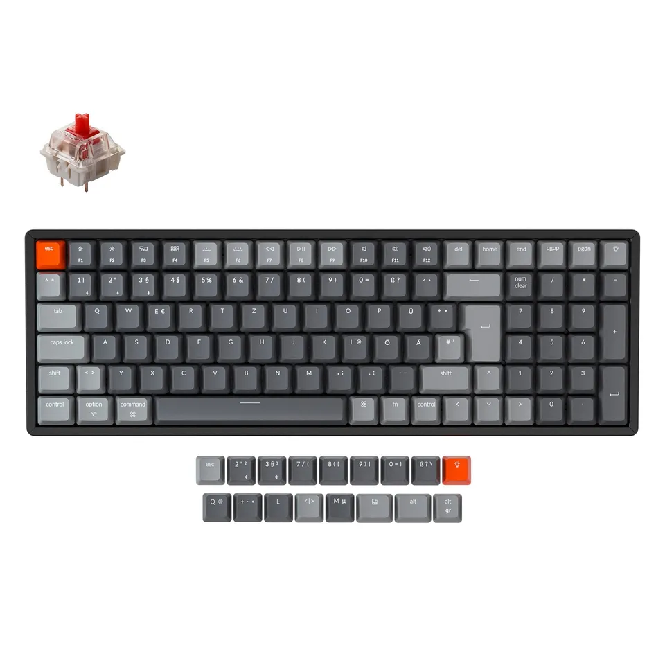 keychron-k4-version-2-clavier-m-canique-sans-fil-96-layout-allemand-iso-de-qwert image 1