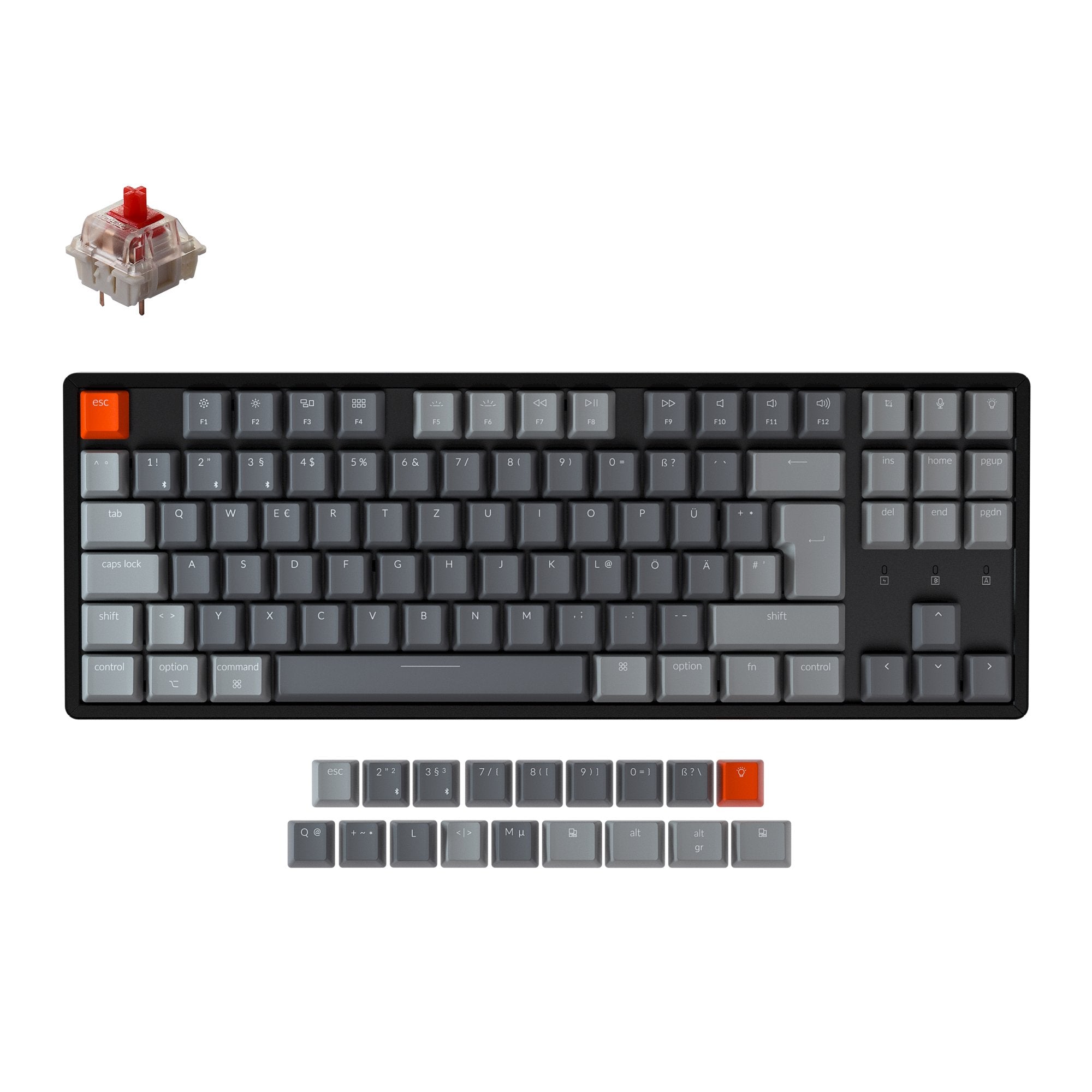 keychron-k8-clavier-m-canique-sans-fil-tenkeyless-iso-de-allemand-qwertz-hot-swa image 4
