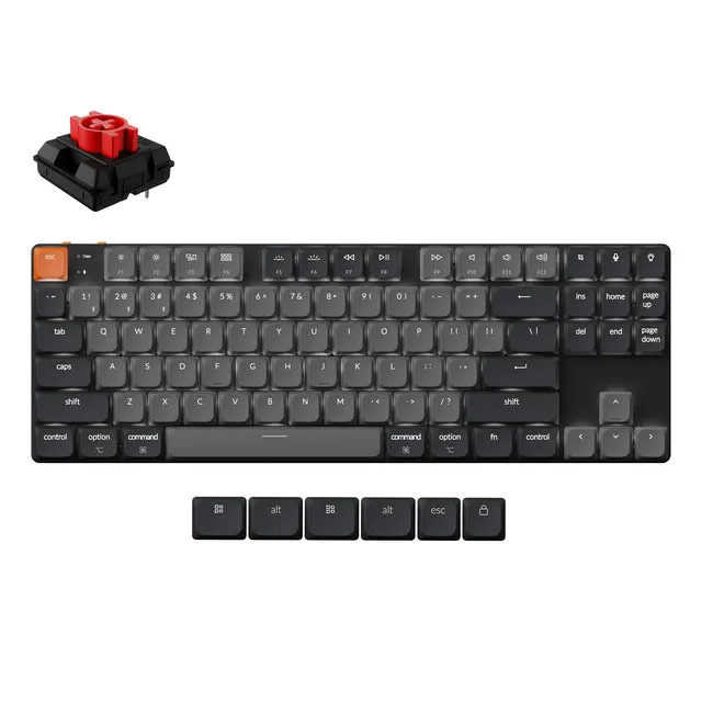 keychron-k1-version-6-clavier-m-canique-sans-fil-ultra-fin-qmk-80-tkl image 1