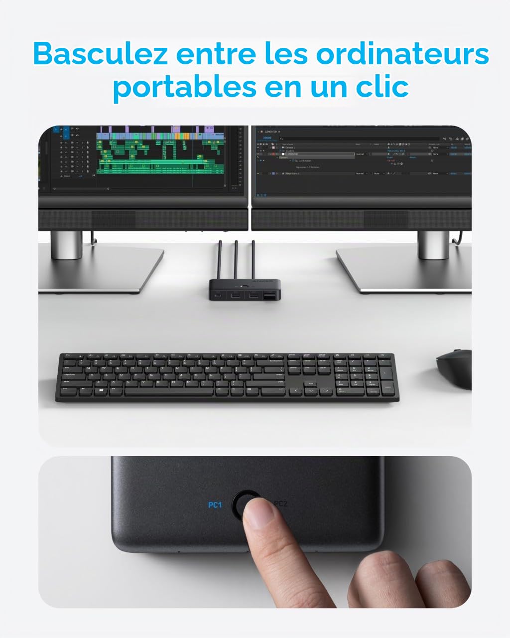 anker-commutateur-kvm-5-gbps-pour-2-ordinateurs-avec-ports-usb-3-0 image 3