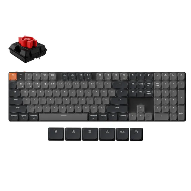 keychron-k5-version-2-qmk-clavier-m-canique-sans-fil-ultra-fin-100-us-ansi image 1