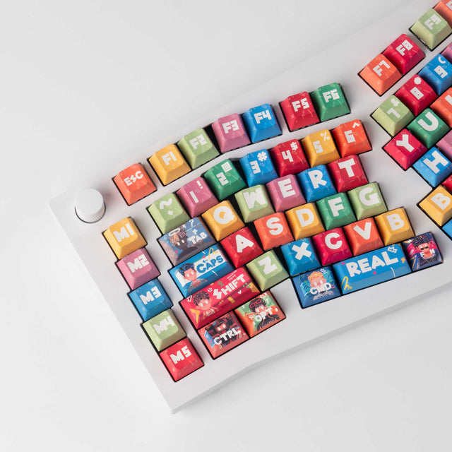 keychron-rapper-cherry-profile-set-complet-de-touches-pbt-dye-sub-140-touches image 3