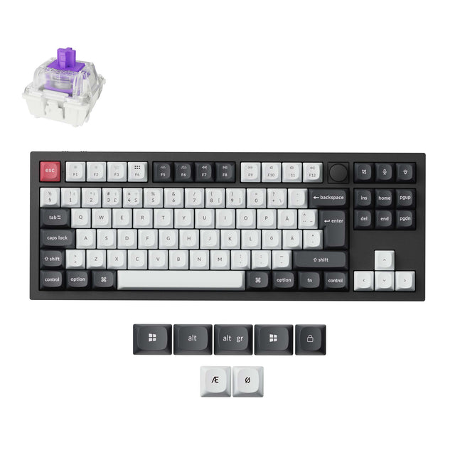 keychron-q3-he-clavier-custom-sans-fil-qmk-iso-80-switchs-magn-tiques image 3