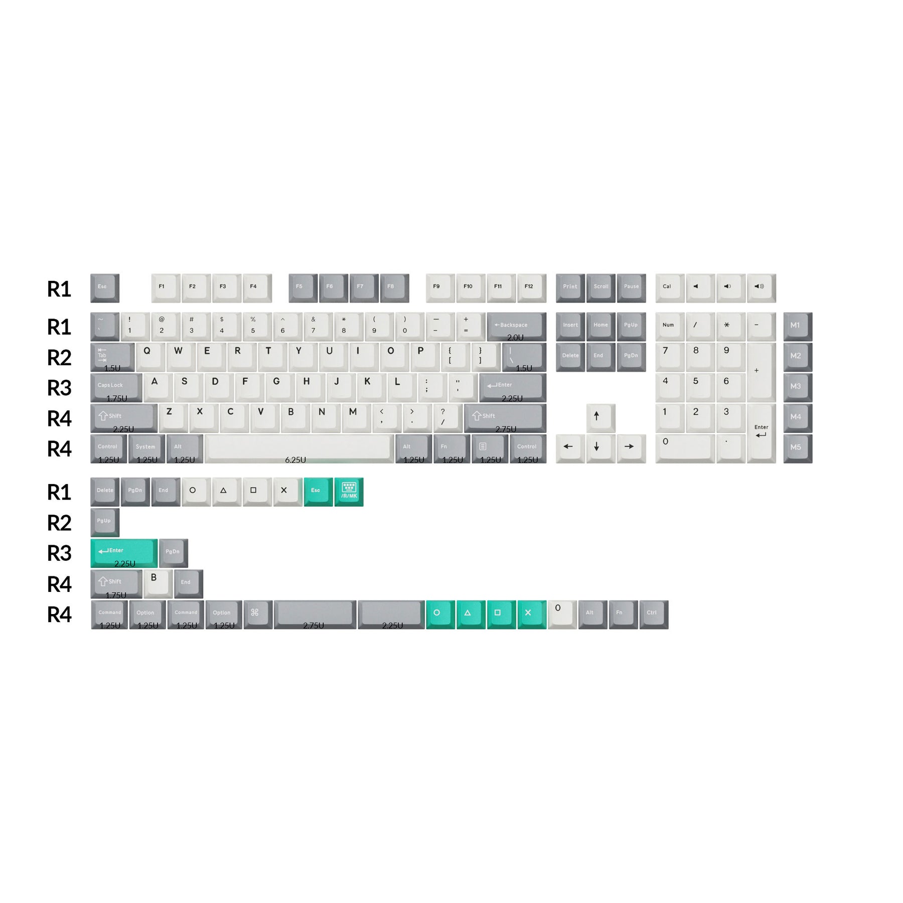 keychron-set-de-keycaps-cherry-profile-double-shot-pbt-full-set-dolch-red-gray-w image 6