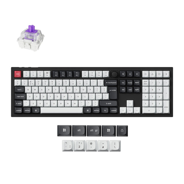 keychron-q6-he-qmk-clavier-custom-sans-fil-iso-100 image 1
